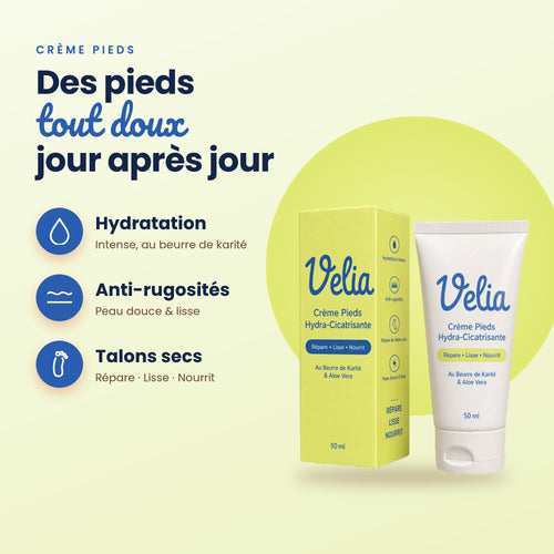 VELIA — Crème Pieds Hydra-Cicatrisante